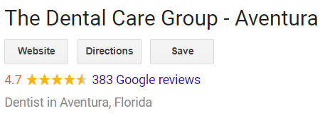 Google Review at Dental Care Group