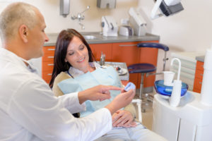 woman at the dentist
