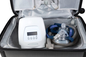 packing a cpap machine in a suitcase